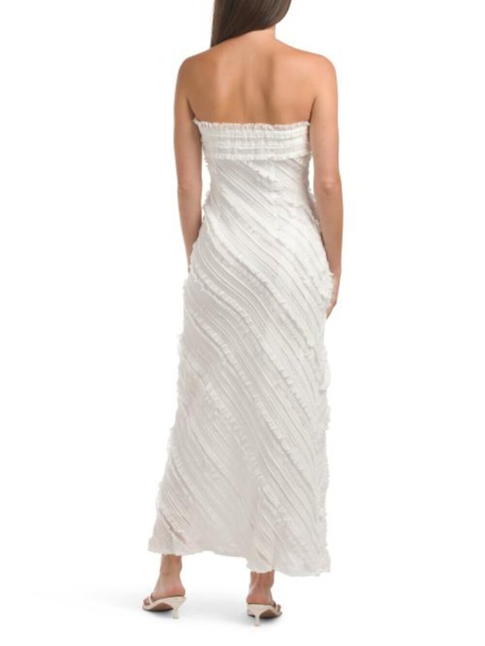 ENDLESS ROSE Strapless Ruffled Midi Dress - Picture 2 of 5